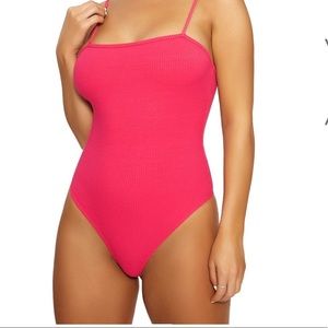 NWT Naked Wardrobe fuchsia Bodysuit